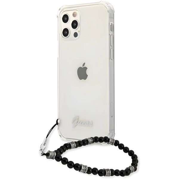 Coque Guess iPhone 12 Pro Max 6,7"  Transparent hardcase Black Pearl