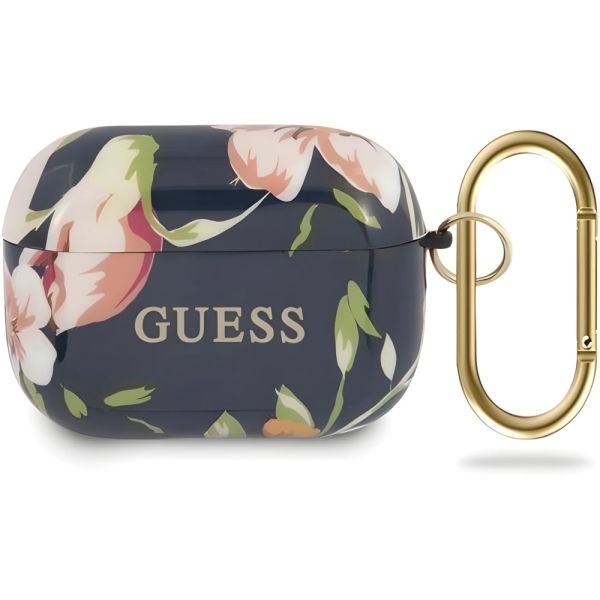 Coque Guess GUACAPTPUBKFL03 AirPods Pro blue N.3 Flower Collection