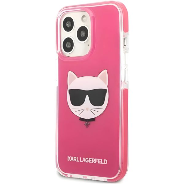 Coque Karl Lagerfeld KLHCP13LTPECPI iPhone 13 Pro/13 6,1" hardcase fuschia Choupette Head
