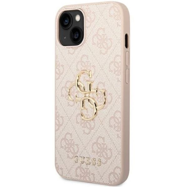 Coque Guess iPhone 14 Pink Hardcase 4G Big Metal Logo