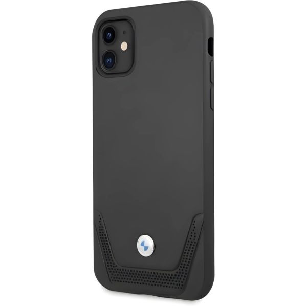 Coque BMW iPhone 11/Xr 6,1" black hardcase Leather Perforate