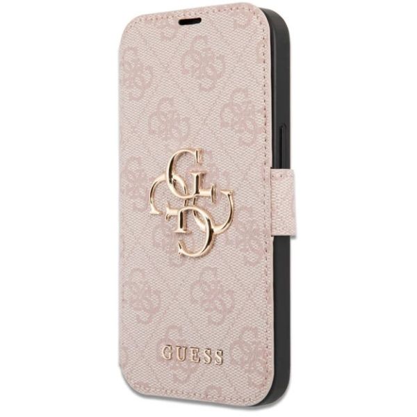 Coque Guess iPhone 15 Pro 6.1" pink book 4G Metal Logo