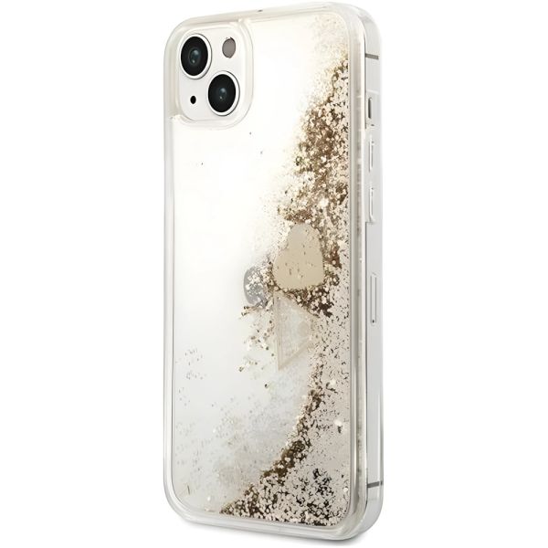 Coque Guess iPhone 14/15/13 6.1" gold hardcase Glitter Charms