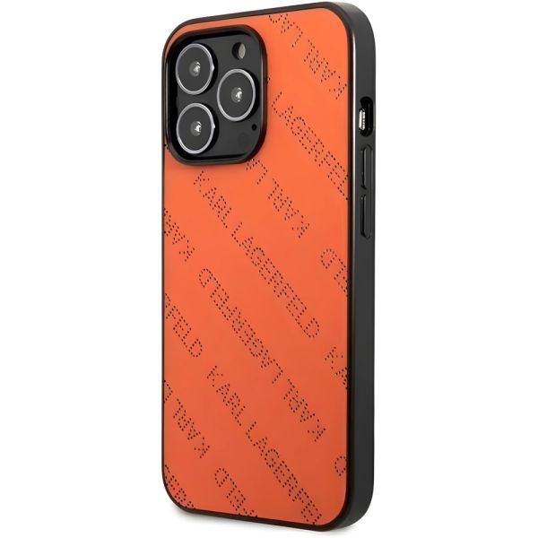 Coque Karl Lagerfeld KLHCP13LPTLO iPhone 13 Pro/13 6,1" hardcase orange Perforated Allover