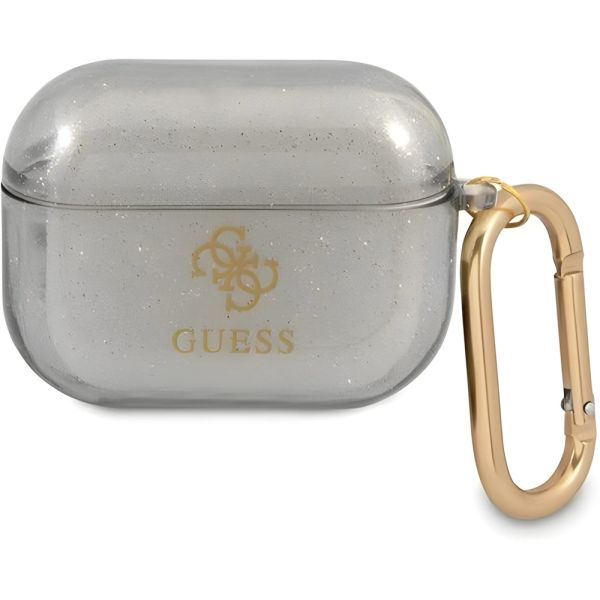 Coque Guess GUAPUCG4GK AirPods Pro black Glitter Collection