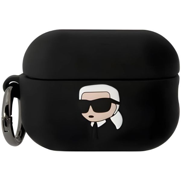 Coque Karl Lagerfeld KLAP2RUNIKK AirPods Pro 2 (2022/2023) black Silicone Karl Head 3D