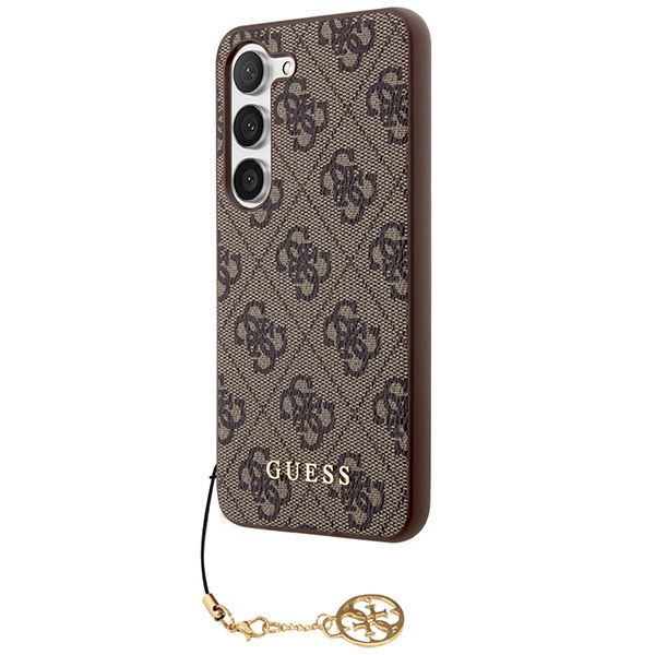 Coque Guess Samsung Galaxy S24 S921 brown hardcase 4G Charms Collection