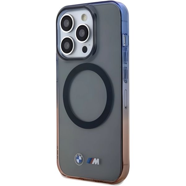 Coque BMW iPhone 15 Pro 6.1" grey hardcase Gradient Bumper MagSafe