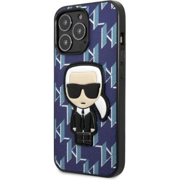 Coque Karl Lagerfeld KLHCP13LPMNIKBL iPhone 13 Pro/13 6,1" hardcase blue Monogram Ikonik Patch