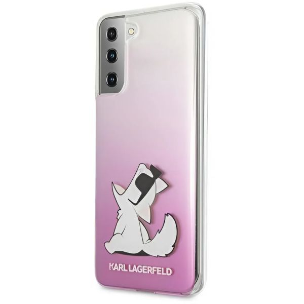 Coque Karl Lagerfeld KLHCS21MCFNRCPI Samsung Galaxy S21+ G996 hardcase pink Choupette Fun