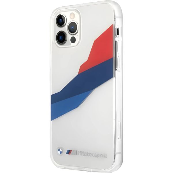 Coque BMW iPhone 12 Pro Max 6,7" transparent hardcase Motorsport Tricolor