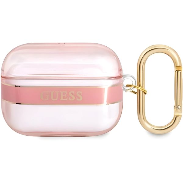 Coque Guess GUAPHHTSP AirPods Pro pink Strap Collection