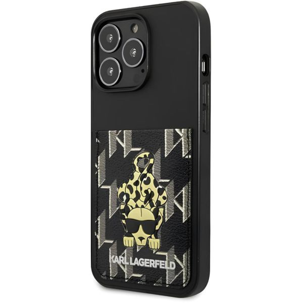 Coque Karl Lagerfeld KLHCP13LCANCNK iPhone 13 Pro/13 6,1" hardcase black Karlimals Cardslot