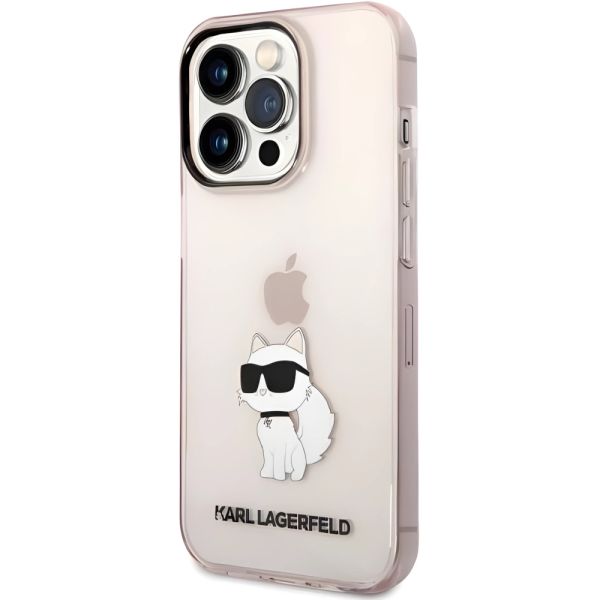 Coque Karl Lagerfeld KLHCP14XHNCHTCP iPhone 14 Pro Max 6,7" pink hardcase Ikonik Choupette