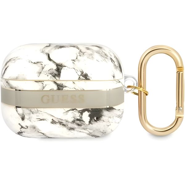 Coque Guess GUAPHCHMAG AirPods Pro grey Marble Strap Collection