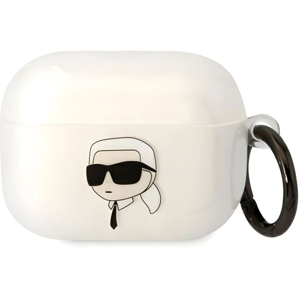 Coque Karl Lagerfeld KLAPHNIKTCT AirPods Pro transparent Karl`s Head