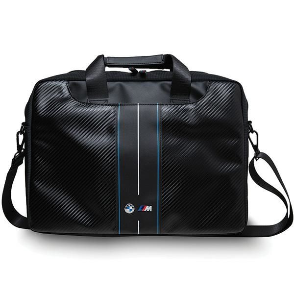 Sac BMW BMCB15COMSCAKL 16'' noir Carbone Bleu Stripes