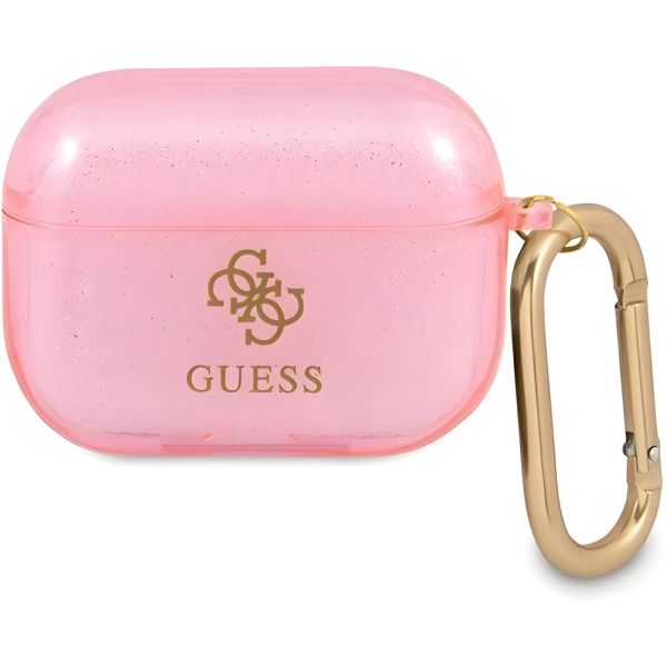 Coque Guess GUAPUCG4GP AirPods Pro pink Glitter Collection