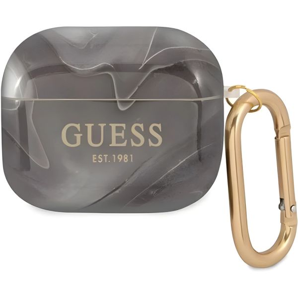 Coque Guess GUA3UNMK AirPods 3 black Marble Collection
