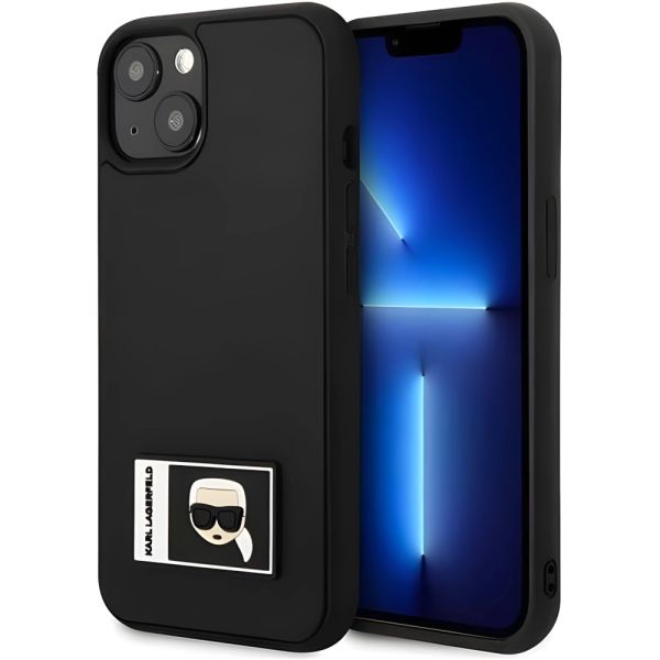 Coque Karl Lagerfeld KLHCP13S3DKPK iPhone 13 mini 5,4" black hardcase Ikonik Patch