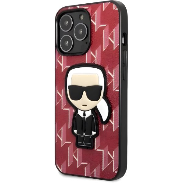 Coque Karl Lagerfeld KLHCP13LPMNIKPI iPhone 13 Pro/13 6,1" hardcase red Monogram Ikonik Patch
