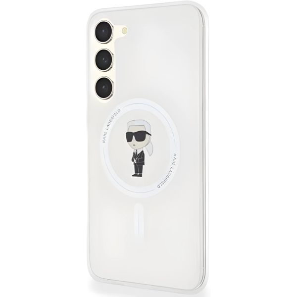 Coque Karl Lagerfeld KLHMS24MHFCKNOT Samsung Galaxy S24+ S926 transparent hardcase IML Ikonik MagSafe