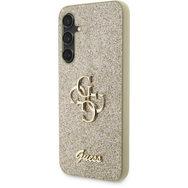 Coque Guess Samsung Galaxy S23 FE S711 gold hardcase Glitter Script Big 4G