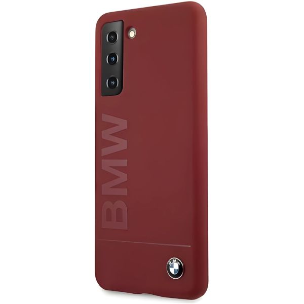 Coque BMW Samsung Galaxy S21+ G996 red hardcase Silicone Signature Logo