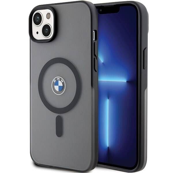 Coque BMW iPhone 14 Plus/15 Plus 6.7" black hardcase Signature MagSafe