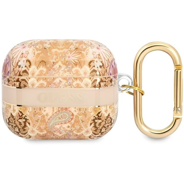 Coque Guess GUA3HHFLD AirPods 3 gold Paisley Strap Collection