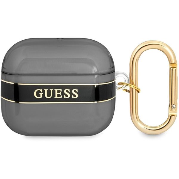 Coque Guess GUA3HHTSK AirPods 3 black Strap Collection