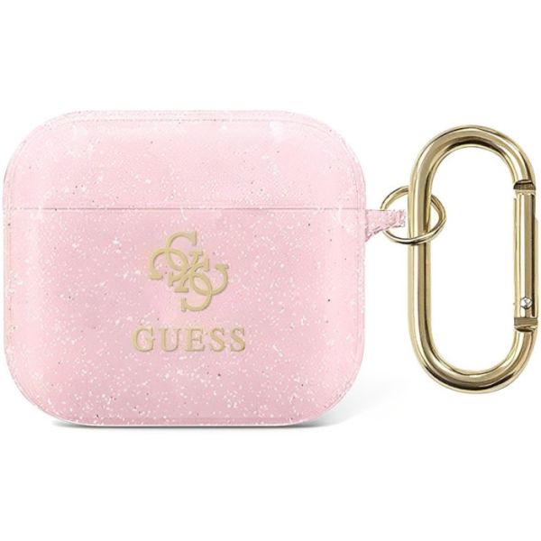 Coque Guess GUA3UCG4GP AirPods 3 pink Glitter Collection