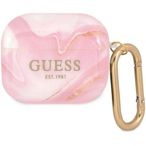 Coque Guess GUA3UNMP AirPods 3 pink Marble Collection