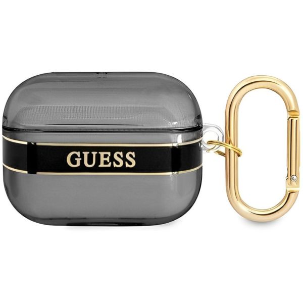 Coque Guess GUAPHHTSK AirPods Pro black Strap Collection