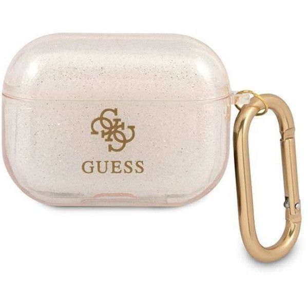Coque Guess GUAPUCG4GD AirPods Pro gold Glitter Collection