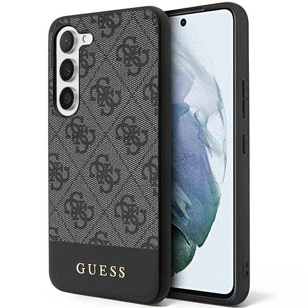 Coque Guess Samsung Galaxy S24+ S926 black hardcase 4G Stripe Collection