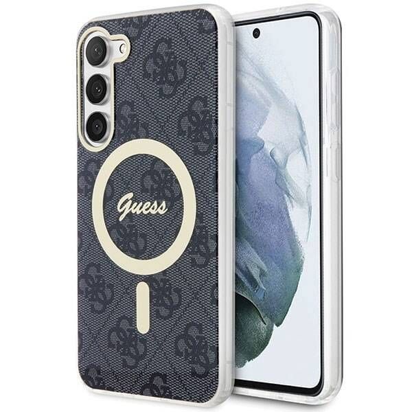 Coque Guess Samsung Galaxy S23 S911 black hardcase 4G MagSafe
