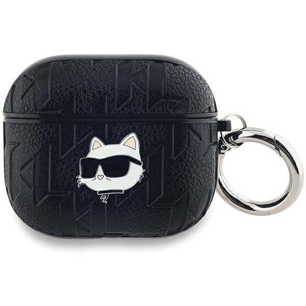 Coque Karl Lagerfeld KLA3PGCHPK AirPods 3 black Monogram Choupette Head