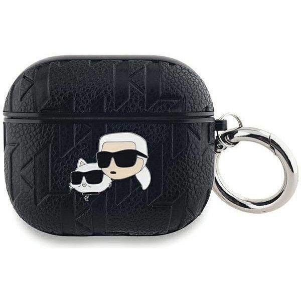 Coque Karl Lagerfeld KLA3PGKCPK AirPods 3 black Monogram Karl & Choupette Head