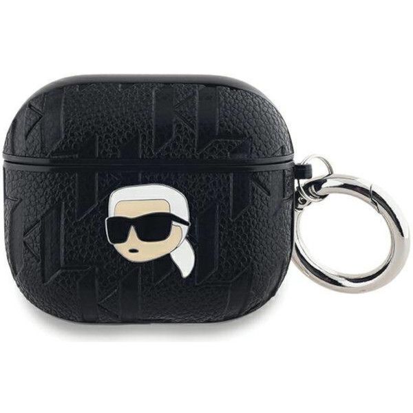 Coque Karl Lagerfeld KLA3PGKIPK AirPods 3 black Monogram Karl Head