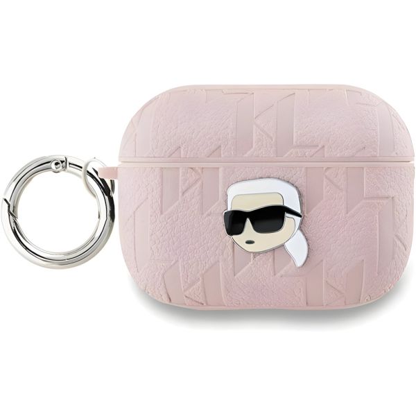 Coque Karl Lagerfeld KLAP2PGKIPP AirPods Pro 2 (2022/2023) pink Monogram Karl Head