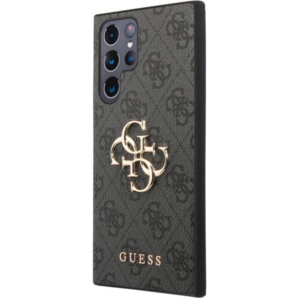Coque Guess Samsung Galaxy S24 Ultra S928 black hardcase 4G Big Metal Logo