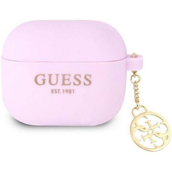 Coque Guess GUA3LSC4EU AirPods 3 purple Charm 4G Collection