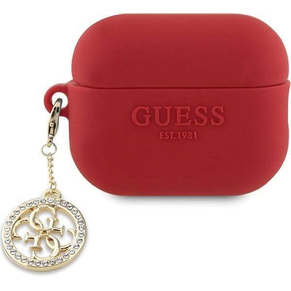 Coque Guess GUAP23DSLGHDF AirPods Pro 2 (2022/2023) red 3D Rubber 4G Diamond Charm