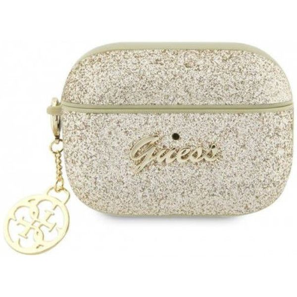 Coque Guess GUAP2GLGSHD AirPods Pro 2 (2022/2023) gold Glitter Flake 4G Charm