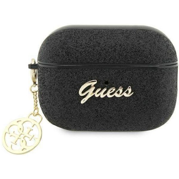 Coque Guess GUAP2GLGSHK AirPods Pro 2 (2022/2023) black Glitter Flake 4G Charm
