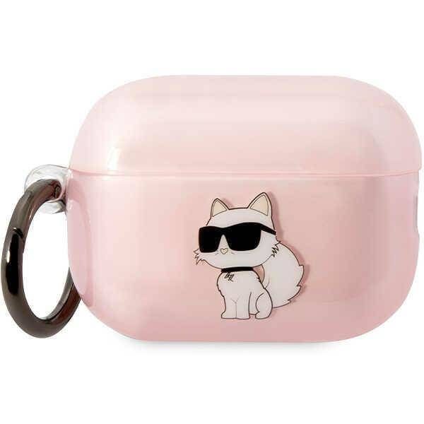 Coque Karl Lagerfeld KLAP2HNCHTCP Airpods Pro 2 (2022/2023) pink Ikonik Choupette