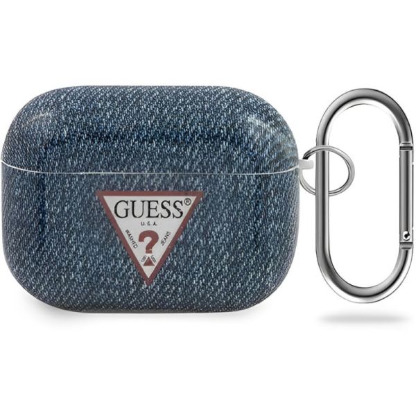 Coque Guess GUACAPTPUJULDB AirPods Pro dark blue Jeans Collection