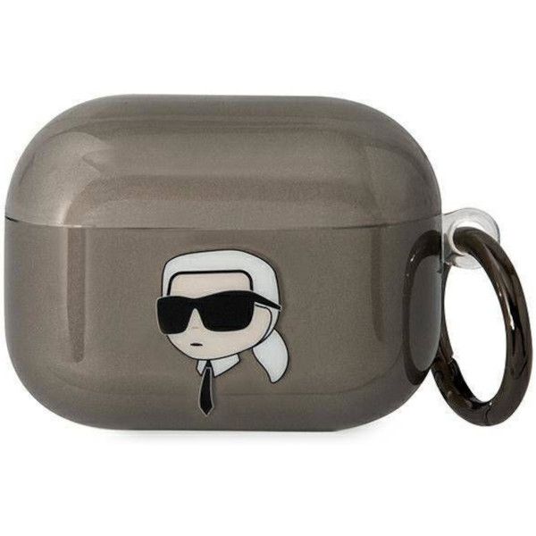 Coque Karl Lagerfeld KLAPHNIKTCK AirPods Pro black Karl`s Head