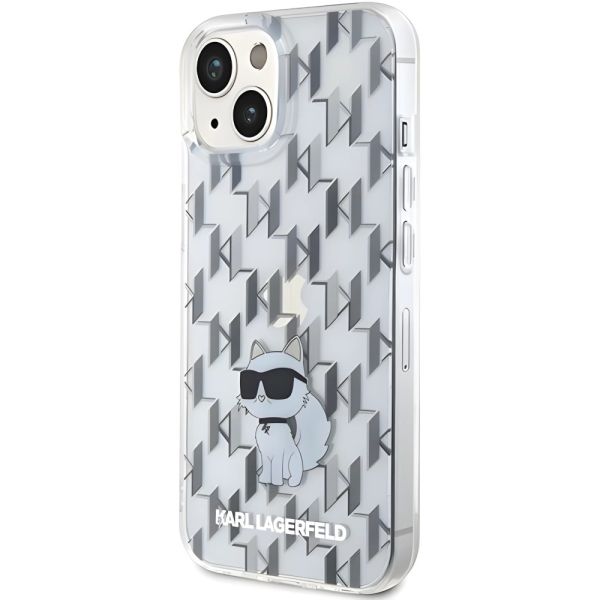 Coque Karl Lagerfeld KLHCP15SHNCMKLT iPhone 15/14/13 6.1" transparent hardcase Monogram Choupette